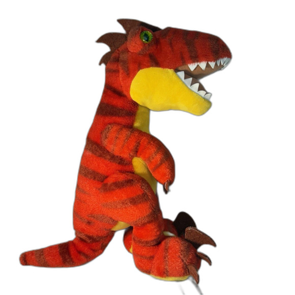 Build A Bear Red Dinosaur T Rex Velociraptor Raptor 19 Inch Plush Stuffed Animal - Picture 2 of 9